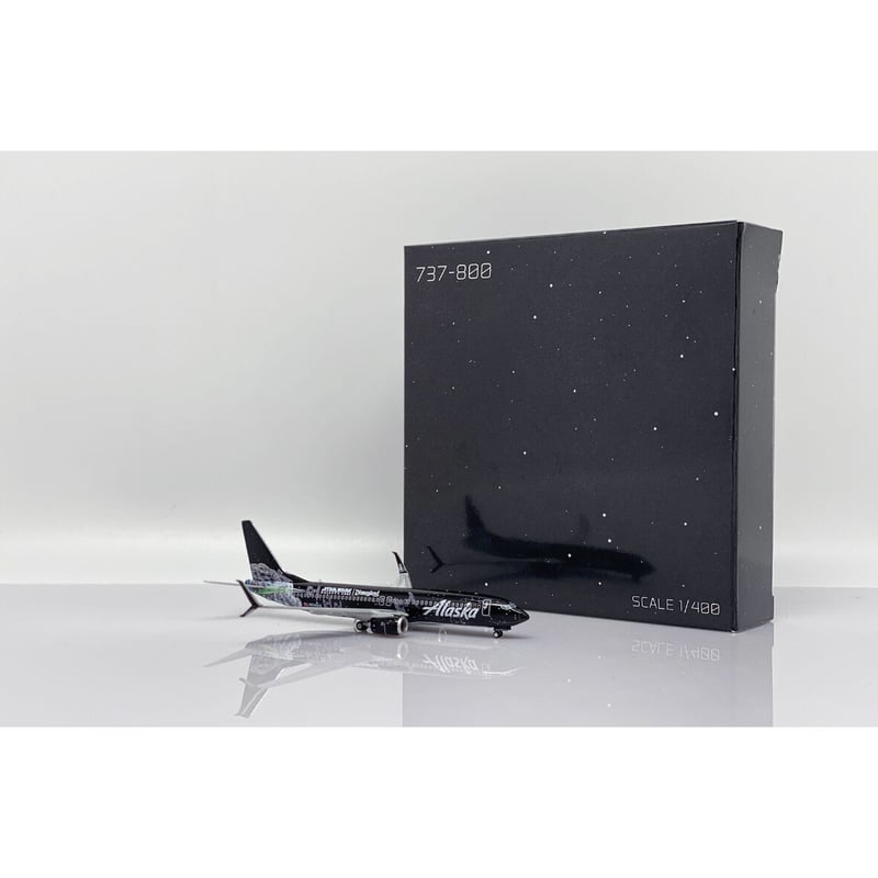 アラスカ航空 アラジン特別塗装機737-400 Make A Wish ジーニー