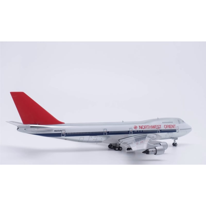 ノースウエスト航空 B747-400 1/200 Northwest Airlines Boeing 747-400 Landing at Narita