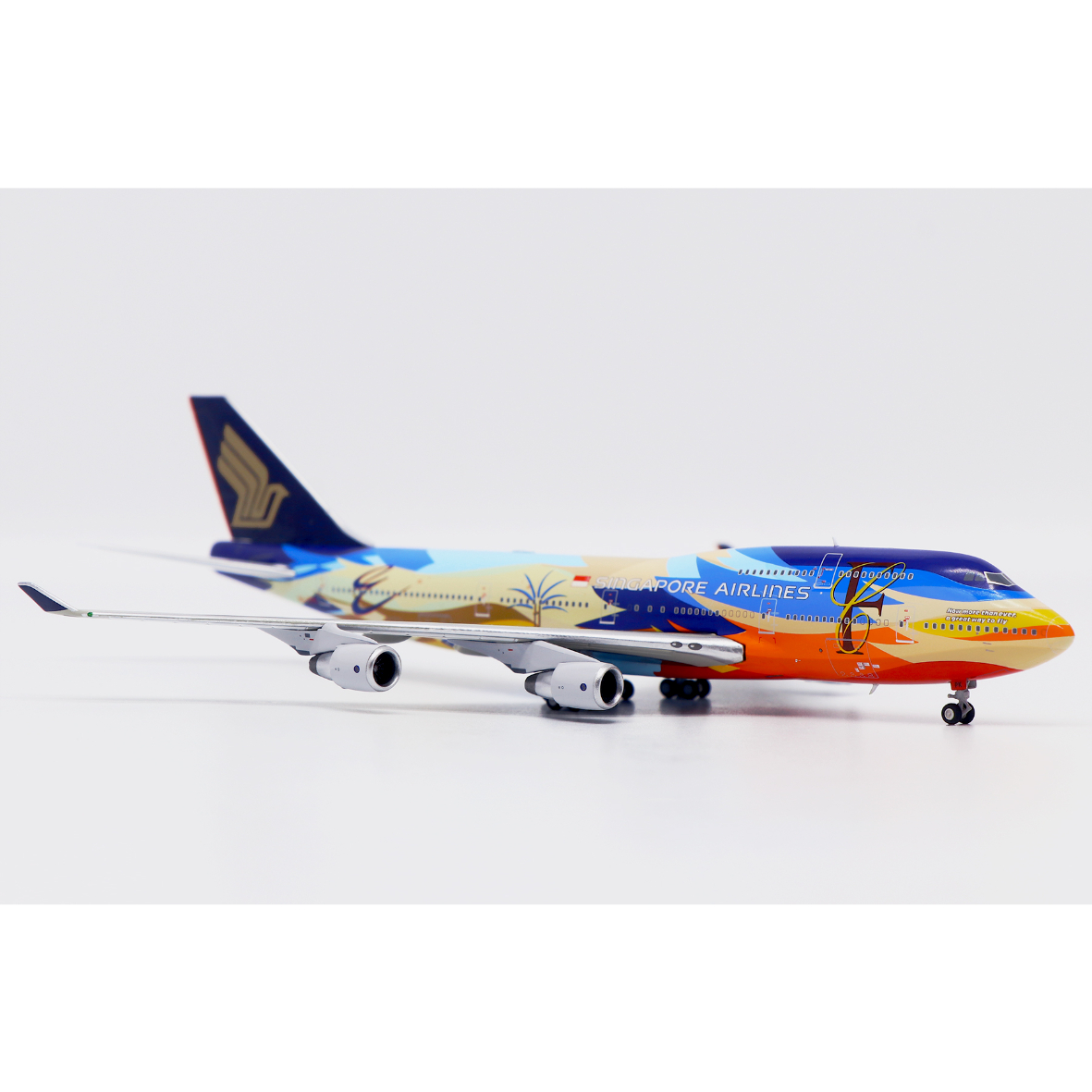 お取り寄せ商品】1/400 747-400 シンガポール航空「Tropical特別塗装機