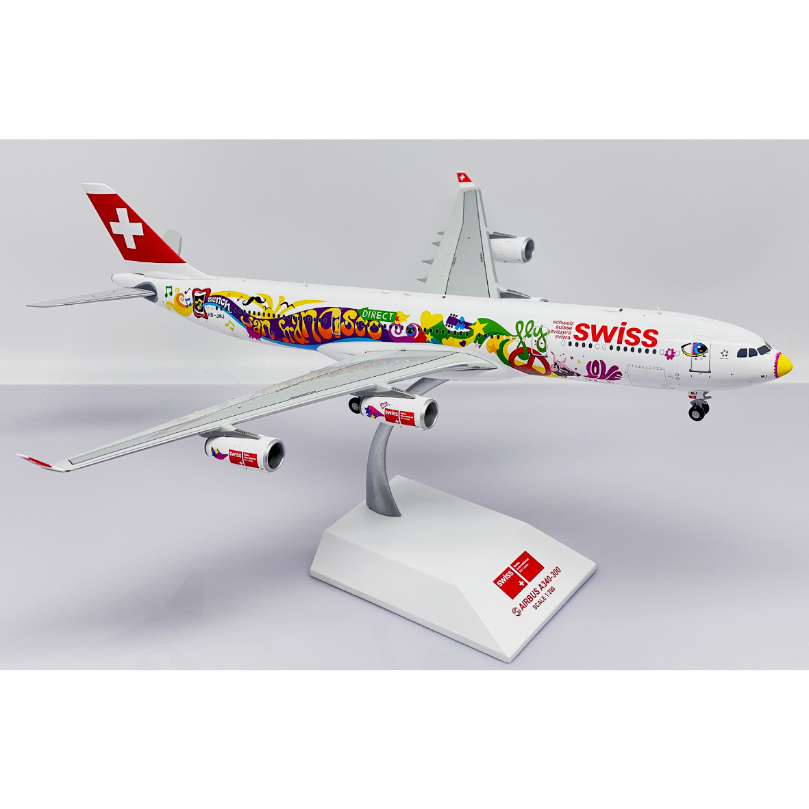 お取り寄せ商品】1/200 A340-300 スイス国際航空「San Francisc お取り寄せ商品】1/200 A340-300 スイス国際航空「San Francisc