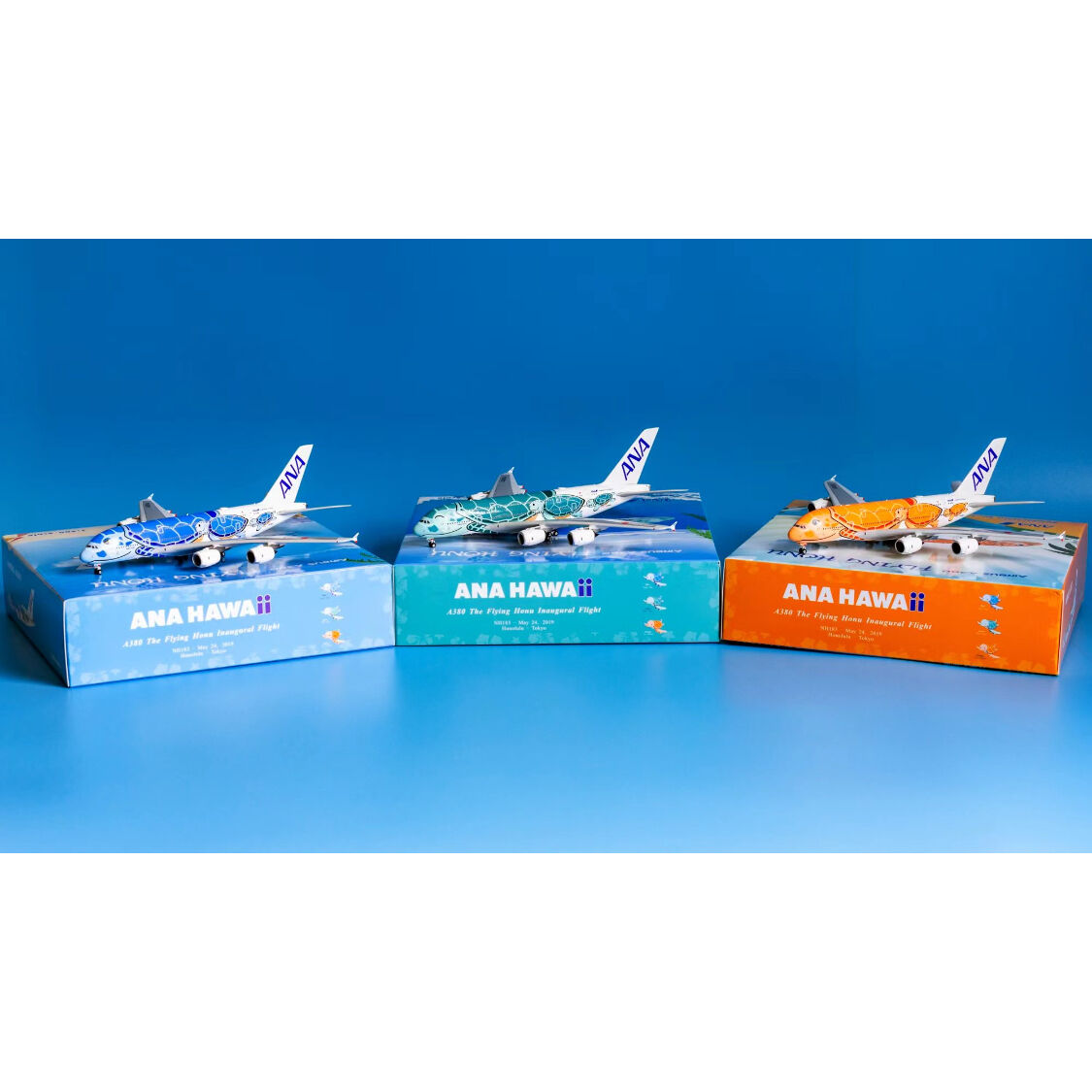 ●フライングホヌ 3点セット ／1/400=約20cm 非売品・新商品情報】1/400 A380 ANAフライングホヌ 3機セット | ひこ