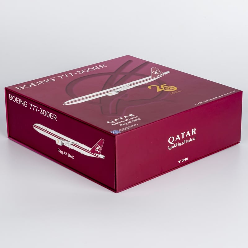 お取り寄せ商品】1/400 777-300ER カタール航空「25周年記