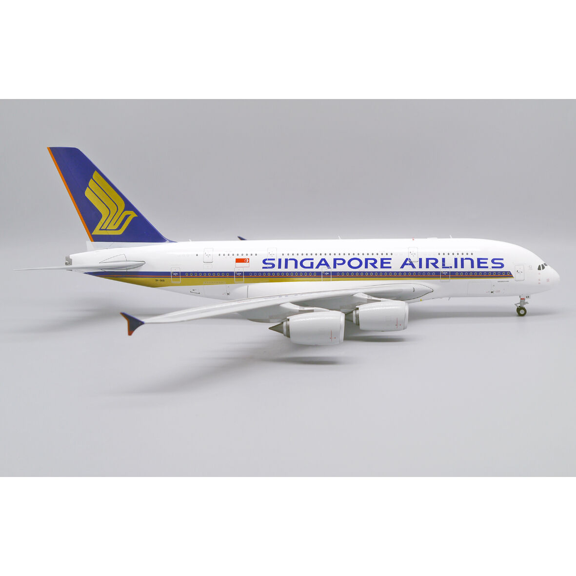 未使用　シンガポール航空　A380 モデルプレーン　1/200