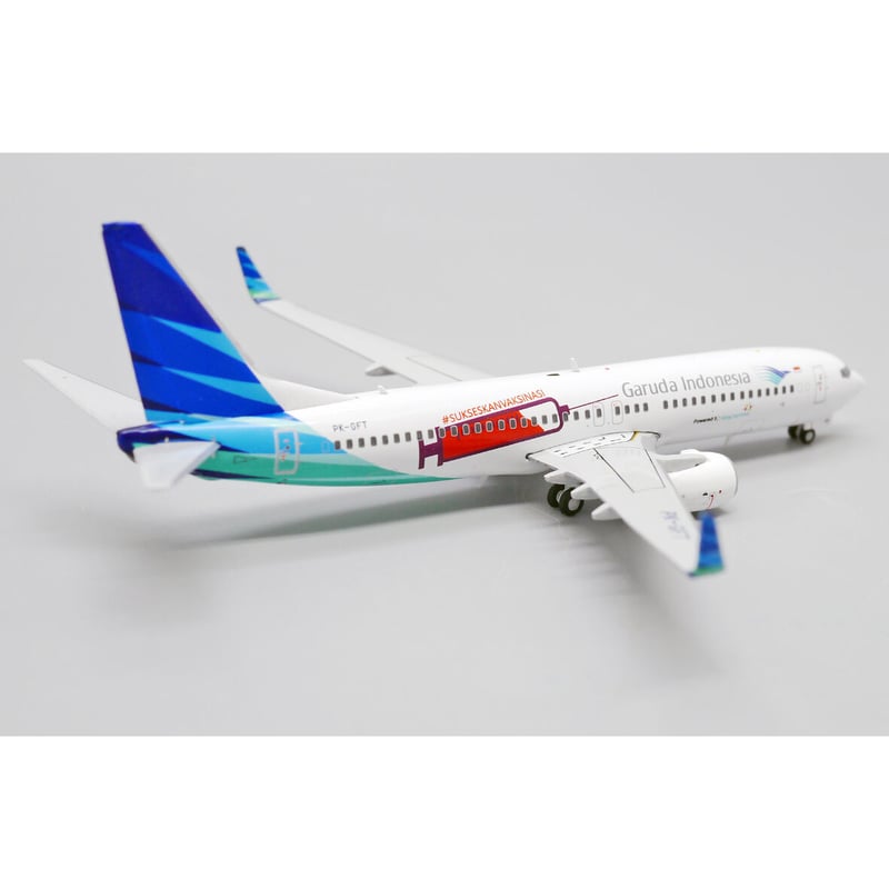 ガルーダ　インドネシア 航空機モデル 1/100スケール B737-800NG ガルーダインドネシア航空 B737-800 ポケモン塗装 1/400 - メルカリ
