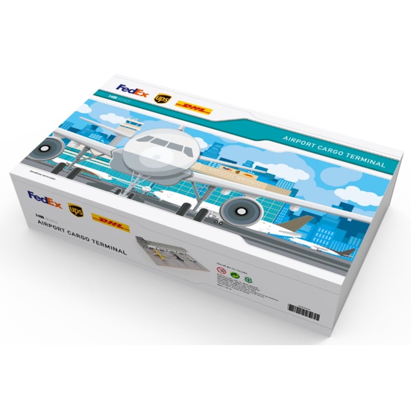 空港ジオラマ用 建設車両 ミニチュアセット お取り寄せ商品】1/400 空港ジオラマ 貨物ターミナルビルセット 小型