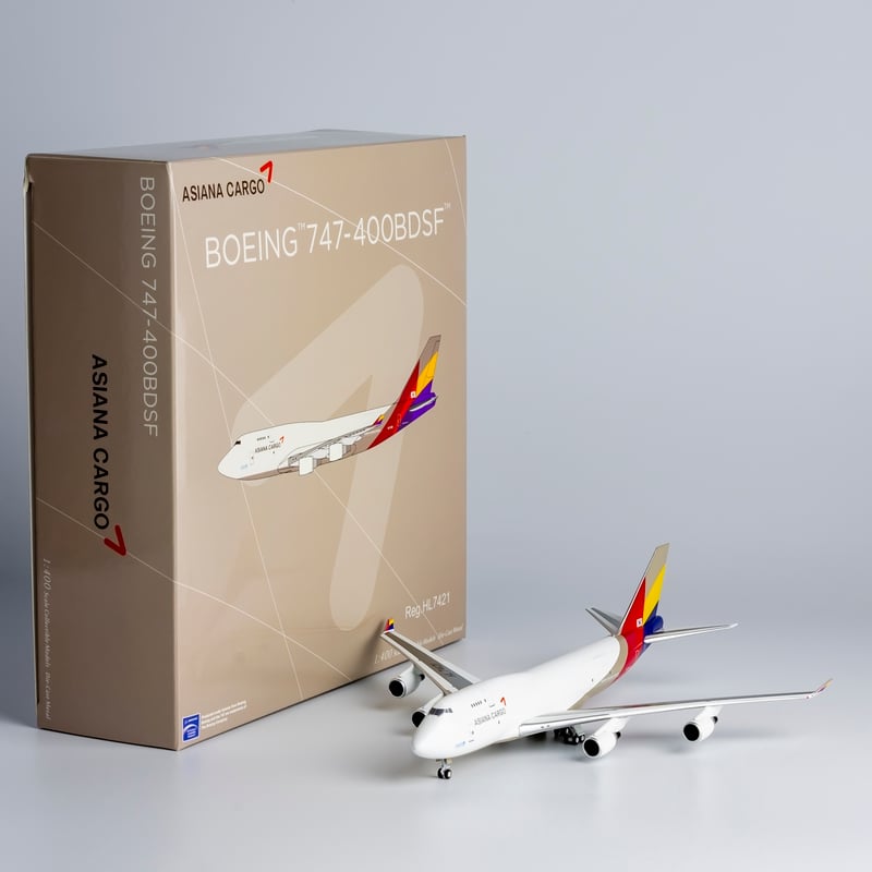 お取り寄せ商品】1/400 747-400BDSF アシアナ航空 HL7421 |