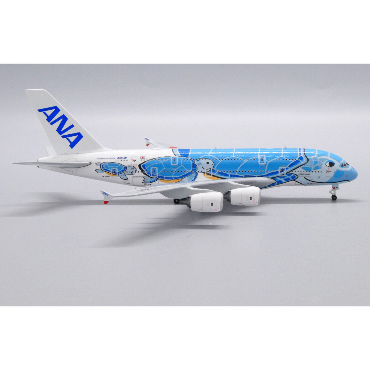 非売品・新商品情報】1/500 A380 ANAフライングホヌ ハワイの「空」ANA