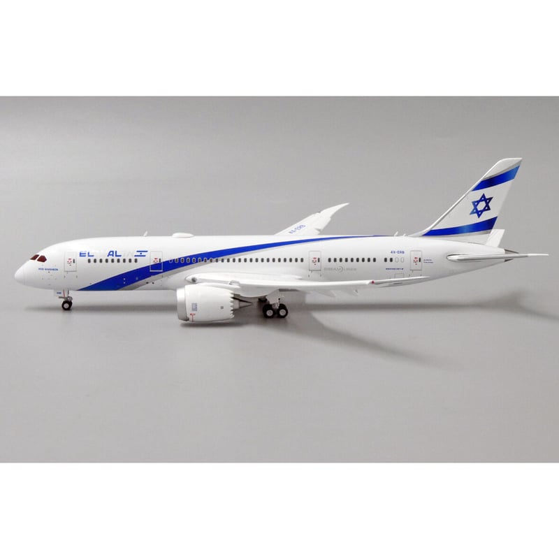 未展示品】エルアルイスラエル航空 ボーイング 787-9 1/100スケール 眩い 