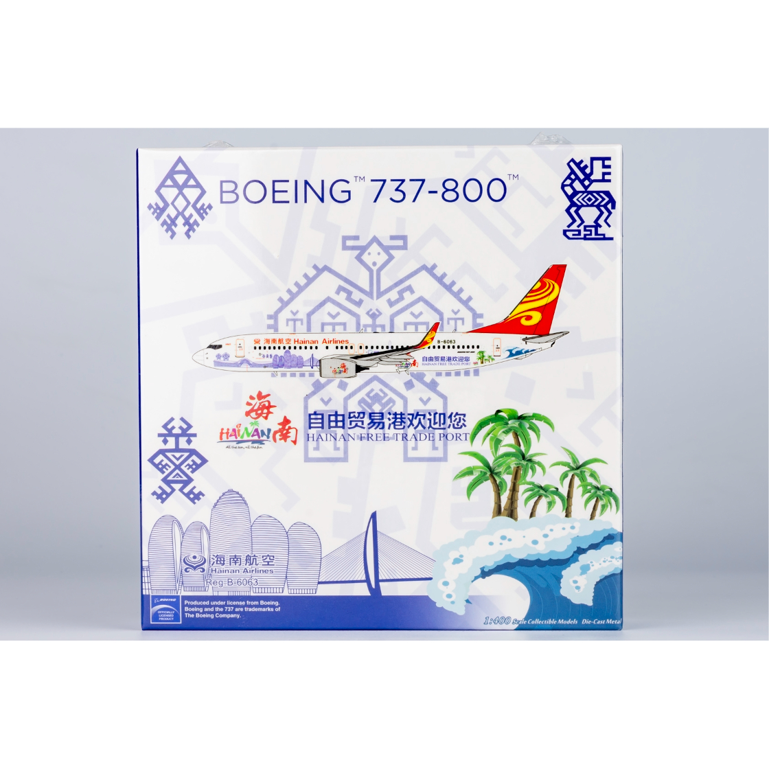 Boeing 737-800 海南航空 1/400 原神コラボ 値下げ対応可 お取り寄せ商品】1/400 737-800/w 海南航空「海南自由貿易港」