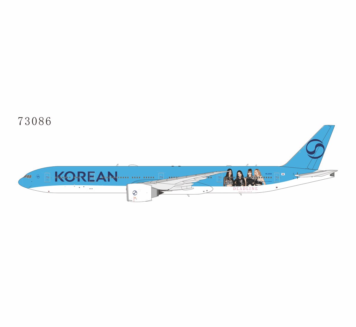 rorearu　韓国航空会社4セット 04660 Phoenix Korean Air / 大韓航空 B787-9 HL8081 1:400 お取り寄せ