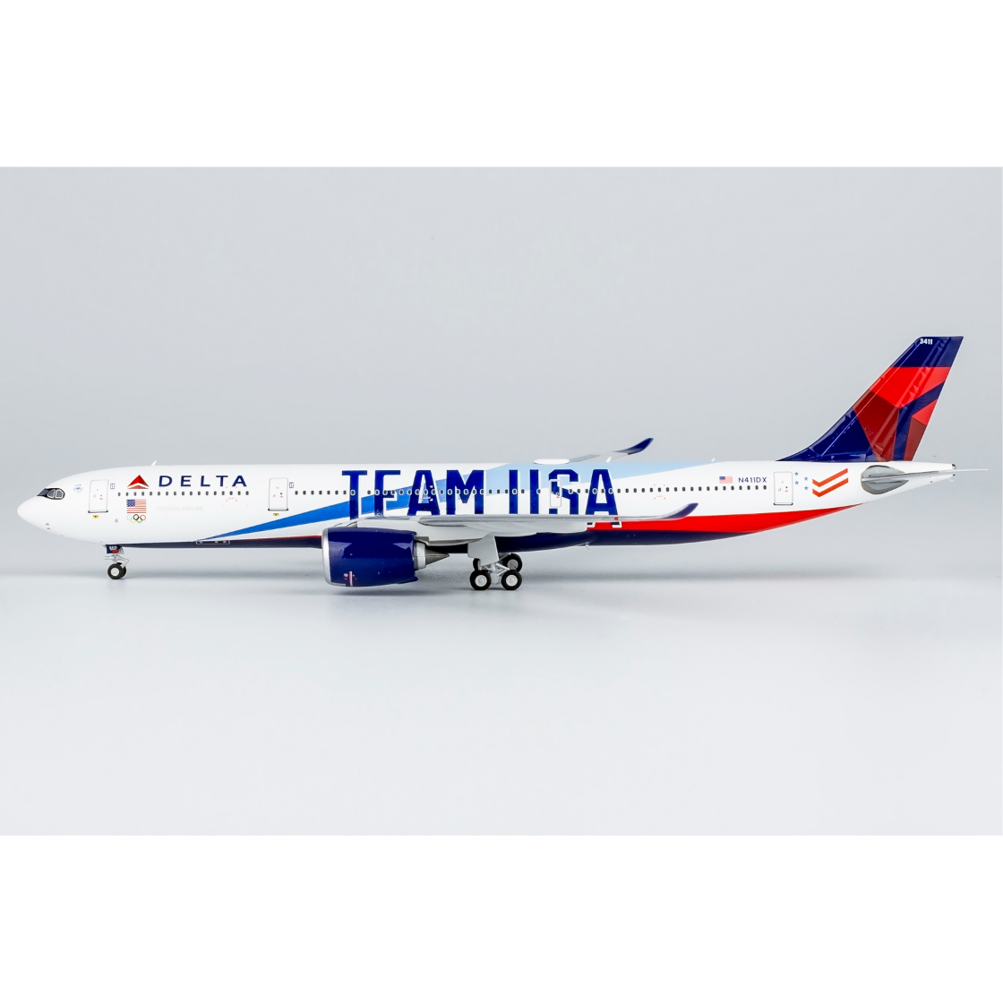 お取り寄せ商品】1/400 A330-900 デルタ航空「TEAM USA特別塗装 お取り寄せ商品】1/400 A330-900 デルタ航空「TEAM USA特別塗装