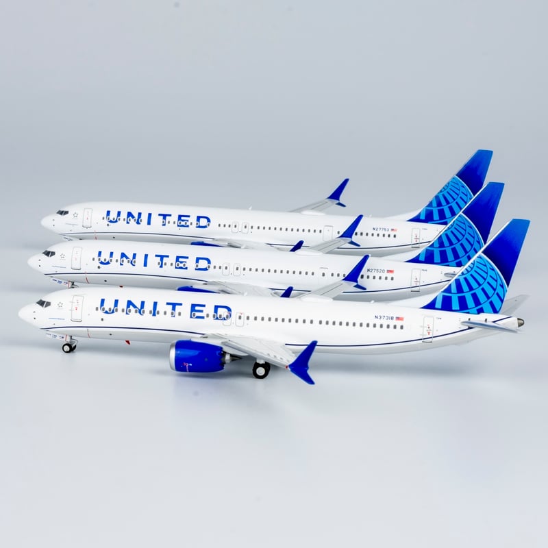 お取り寄せ商品】1/400 737 MAX 9 ユナイテッド航空「Blue Evo