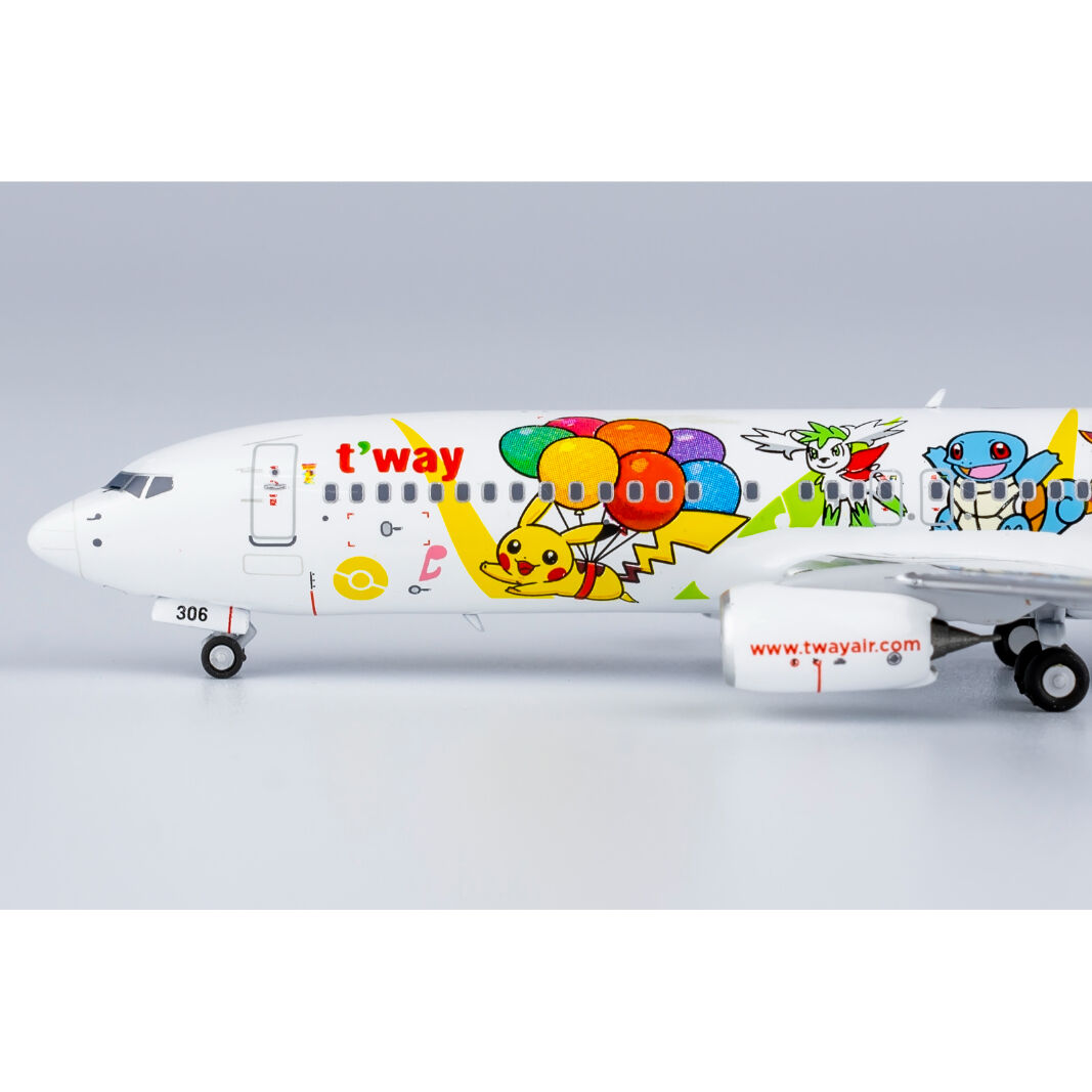 1/400 737-800 ティーウェイ航空「ピカチュウジェット TW特別塗装機 」 HL8306