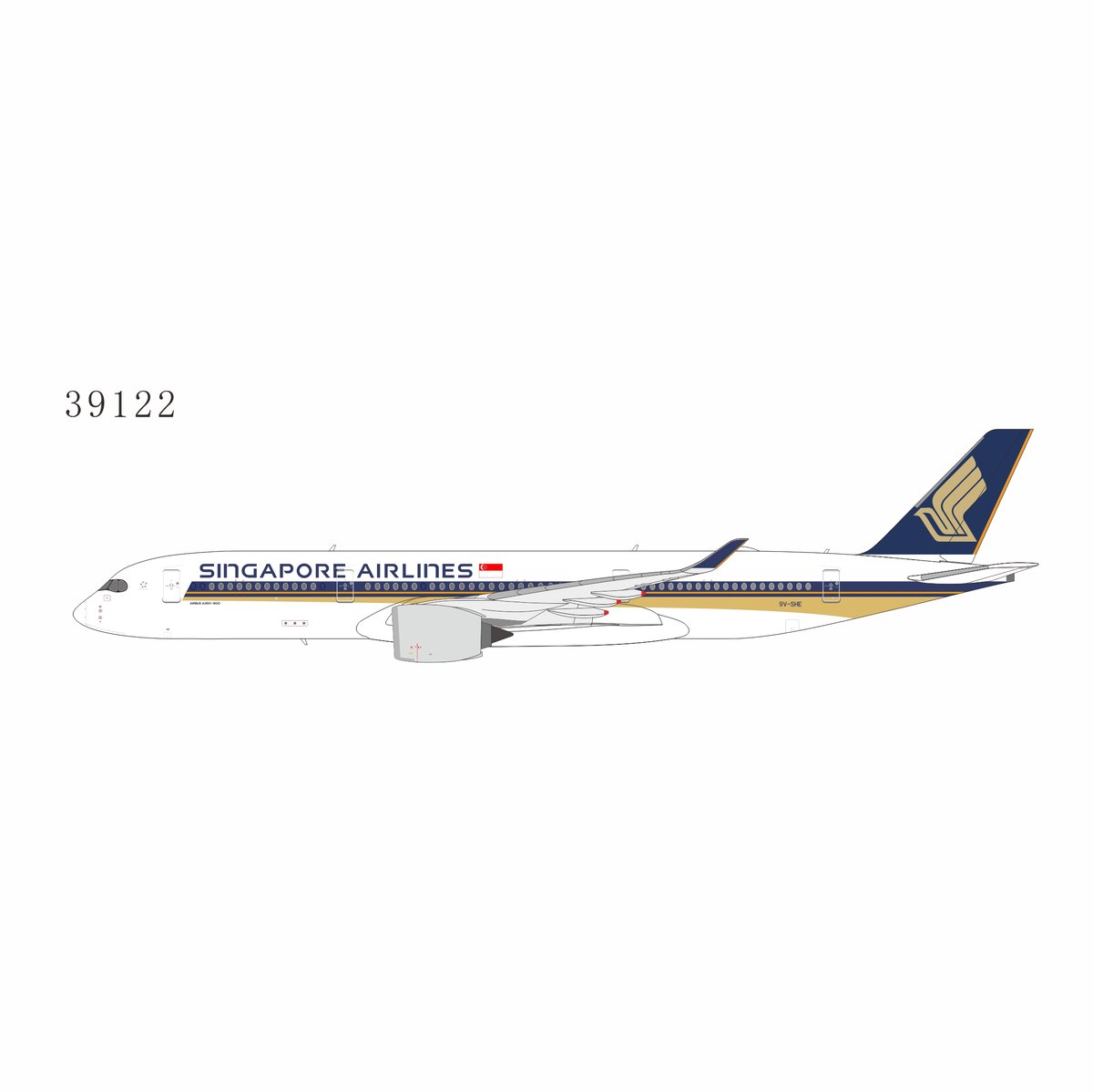 先割予約15％OFF】1/400 A350-900 シンガポール航空 9V-SHE |