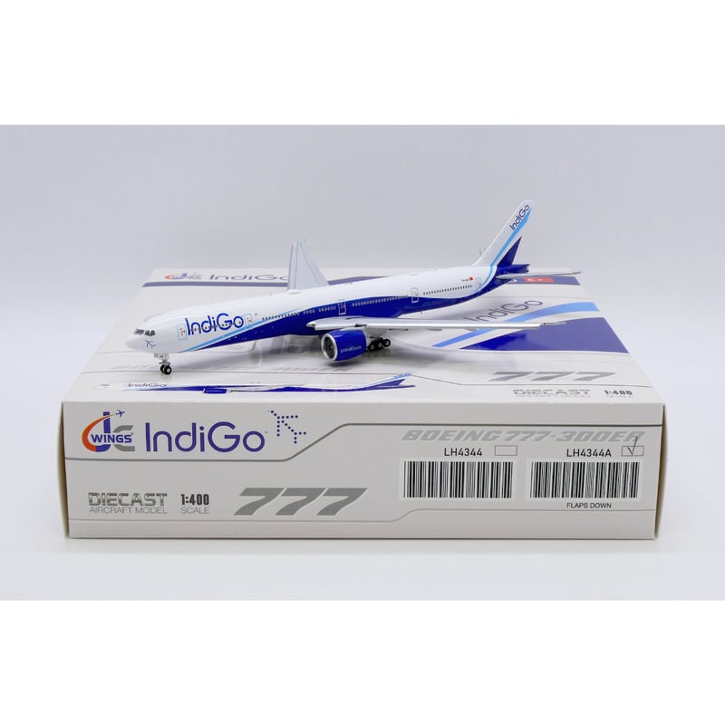 お取り寄せ商品】1/400 777-300ER インディゴ航空 TC-LKD Flap