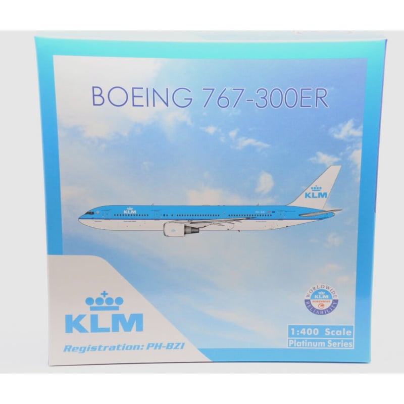 KLMオランダ航空 767-300ER PH-BZK 1/400 JC Wings 767-300ER KLMオランダ航空 1990年代 PH-BZK 1/400