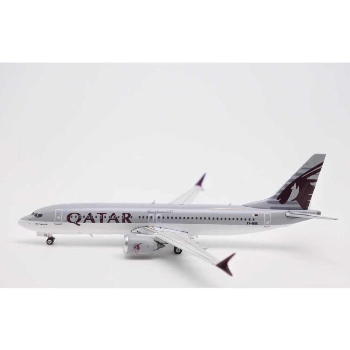 カタール航空 737MAX8 A7-BSC 1/400 Qatar Airways Boeing 737 MAX 8 A7-BSC NG Model 88013 Scale 1
