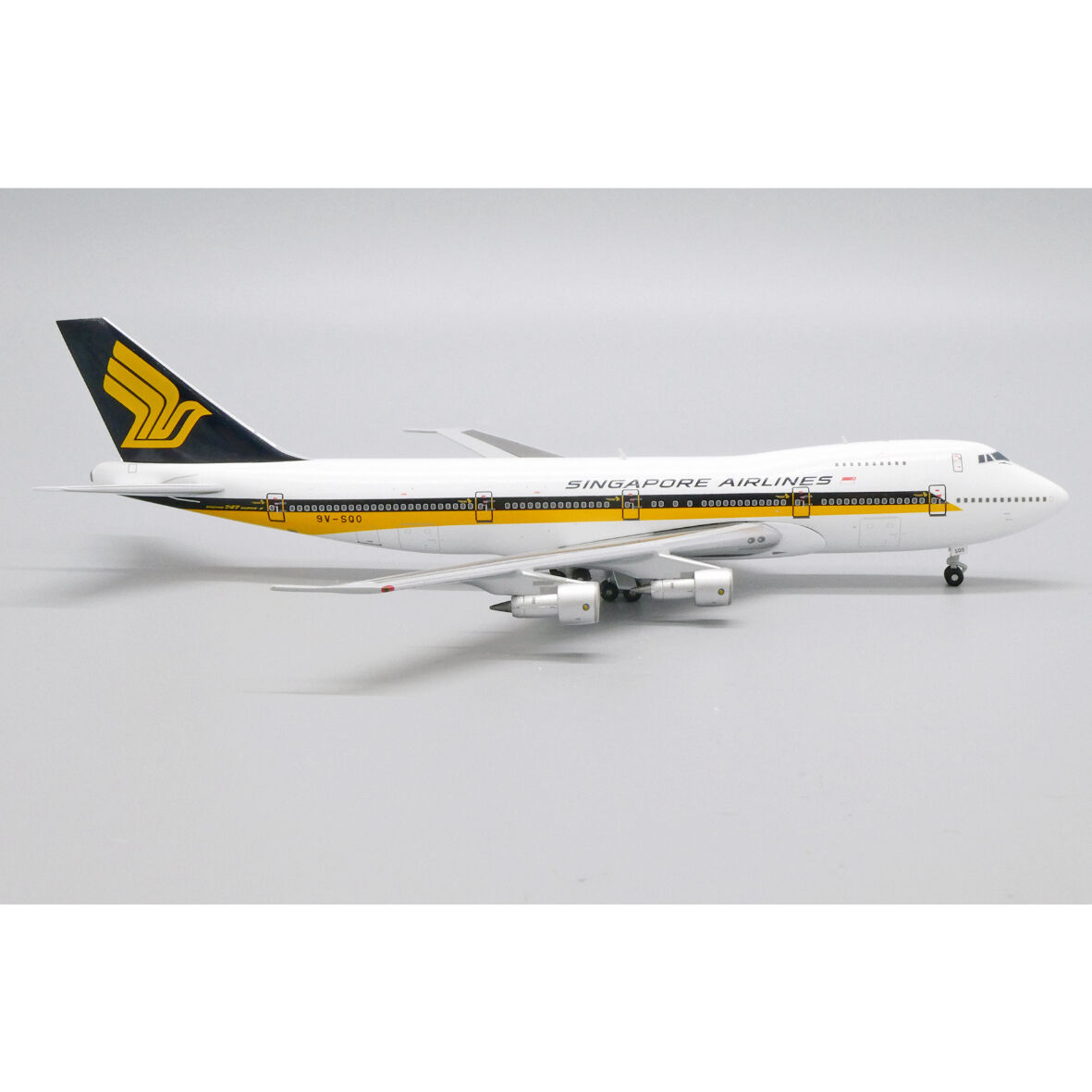 1/400  シンガポール航空　ボーイング　Ｂ７４７－２００　９Ｖ－ＳＱＳ 訳あり】【特売セール商品】1/400 747-200 シンガポール航空