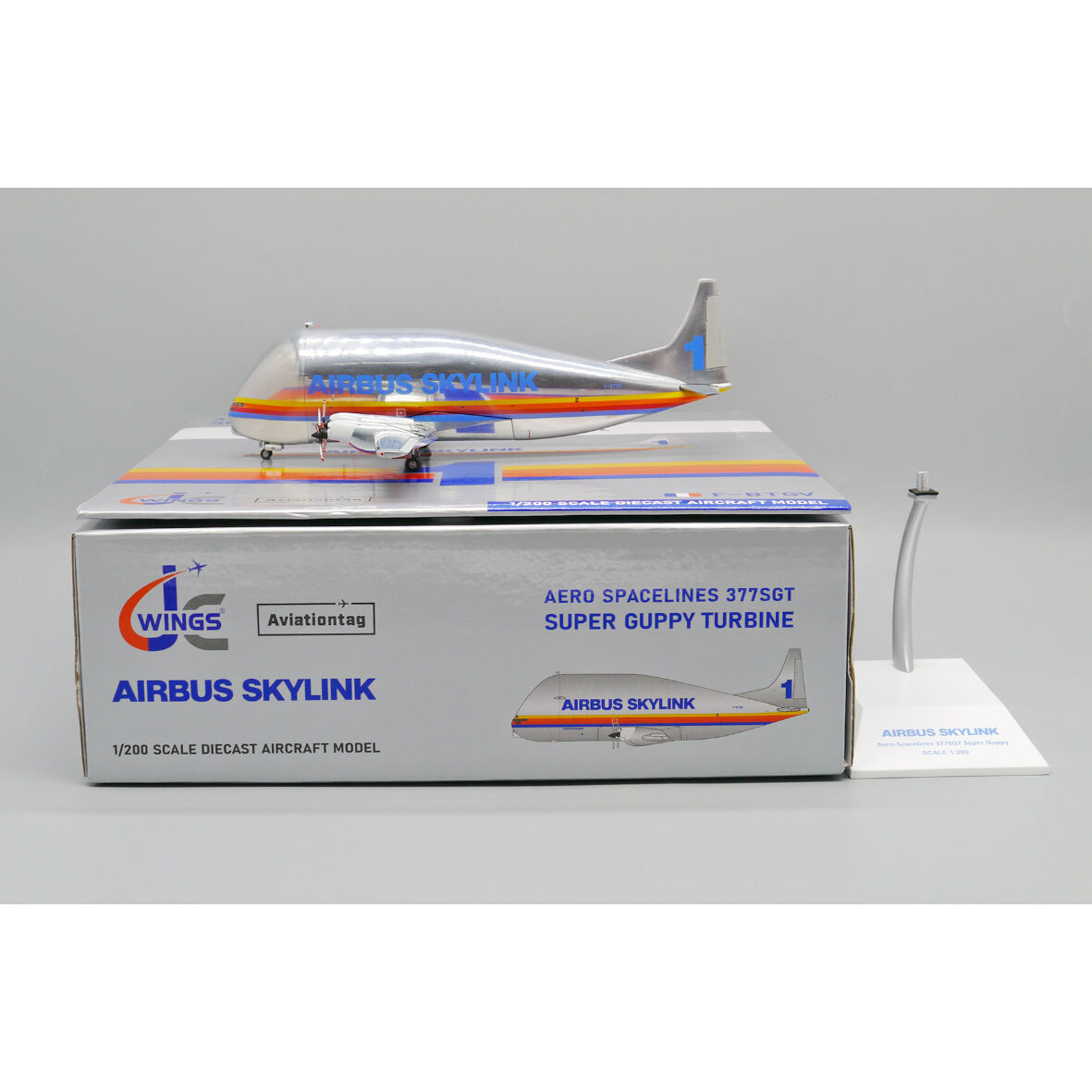 スーパーグッピー Aviationtag 金属色 （1/200 エアバス社