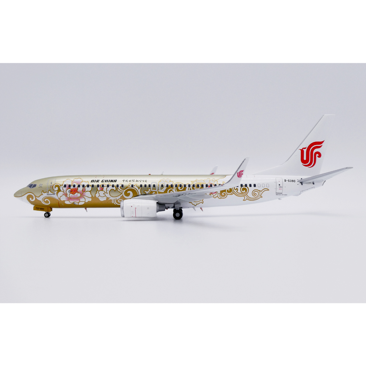 価格変更‼️China Airlines 特別塗装 ボーイング737 1/200 お取り寄せ商品】1/200 737-800 中国国際航空「金牡丹特別塗装機」