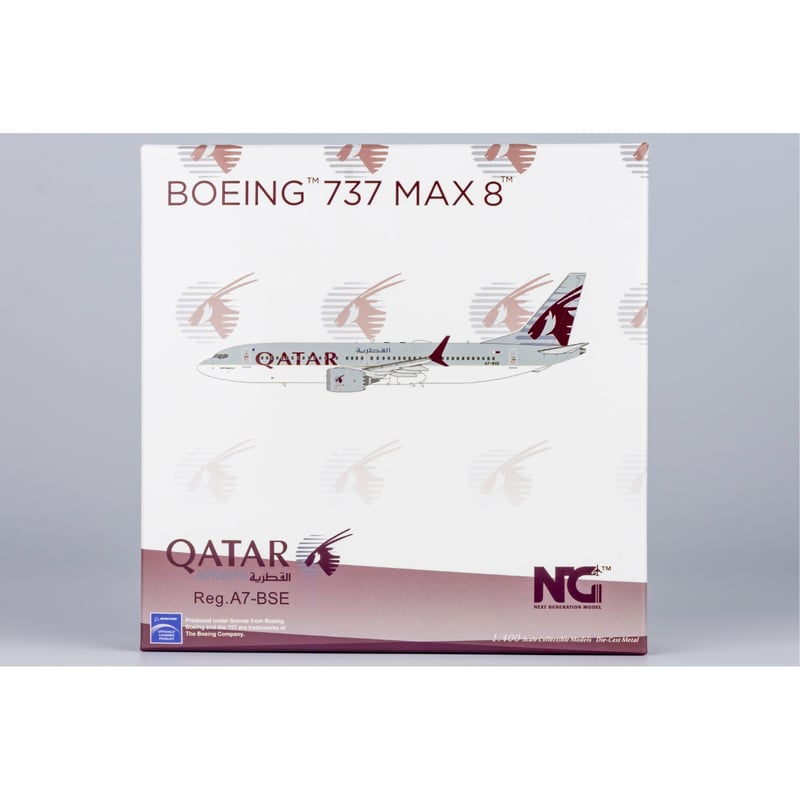 お取り寄せ商品】1/400 737 MAX 8 カタール航空 A7-BSE |