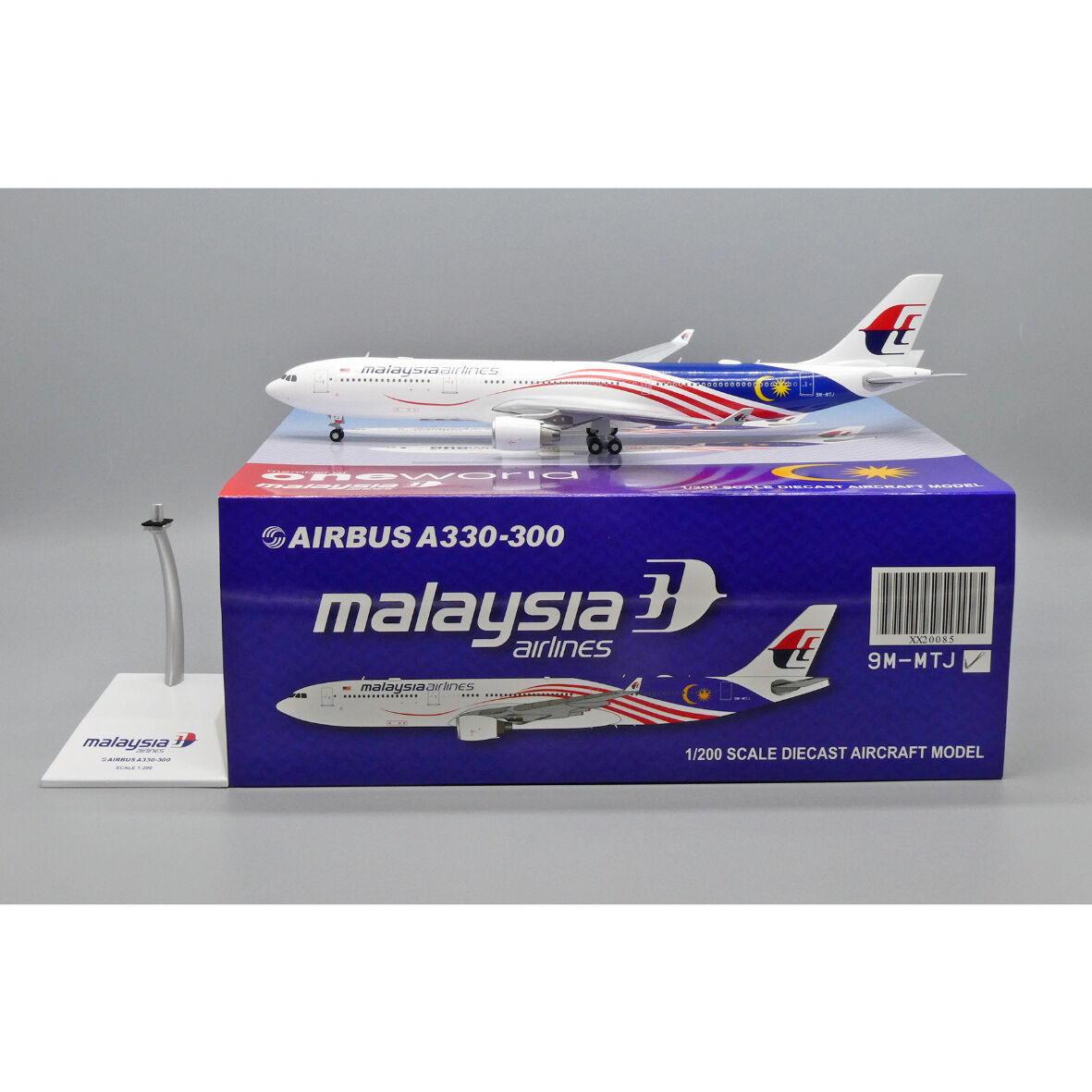 JC Wings 1/200 エアバス A330-200 マレーシア航空 9M-MTX[240010388855]-