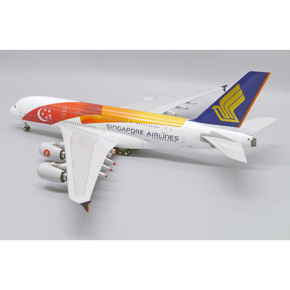 未使用　シンガポール航空　A380 モデルプレーン　1/200