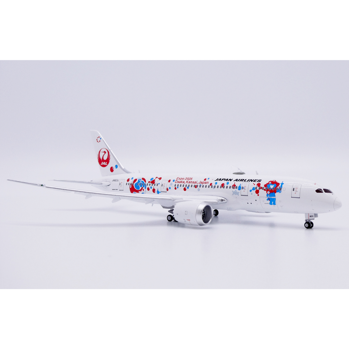 Boeing 787-8 JAL JA823J ミャクミャクジェット1:400 非売品・新商品情報】1/400 787-8 JAL「ミャクミャクJET 2号機