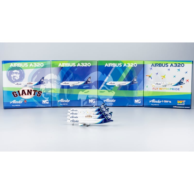 お取り寄せ商品】1/400 A320-200 アラスカ航空「fly with