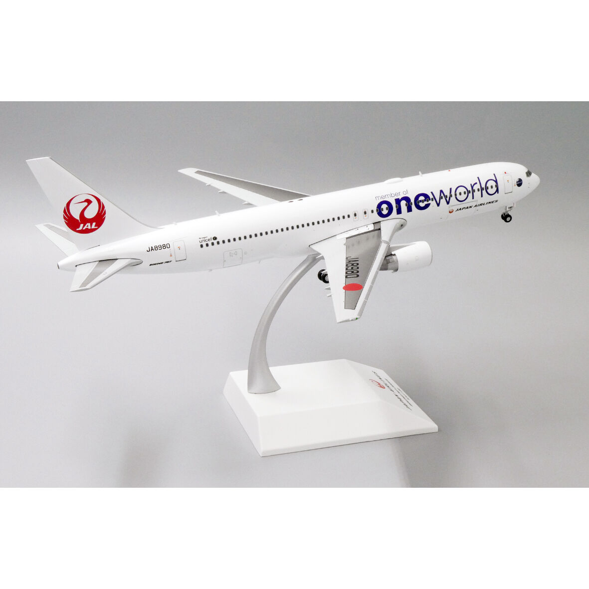 G*O様 JAL B767 oneworld 塗装機ダイキャストモデル1/200 非売品・新商品情報】1/200 767-300 JAL「ワンワールド塗装機」 JA8980