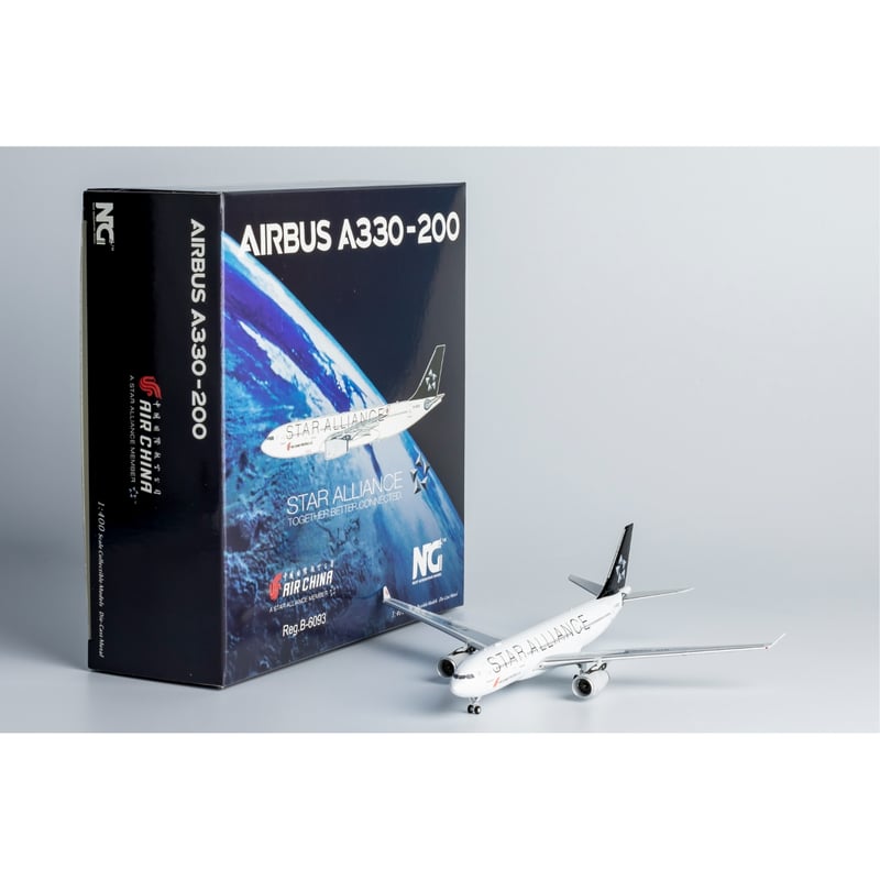 スターアライアンス参加航空会社 マグネット付航空機 お取り寄せ商品】1/400 A330-200 中国国際航空「スター