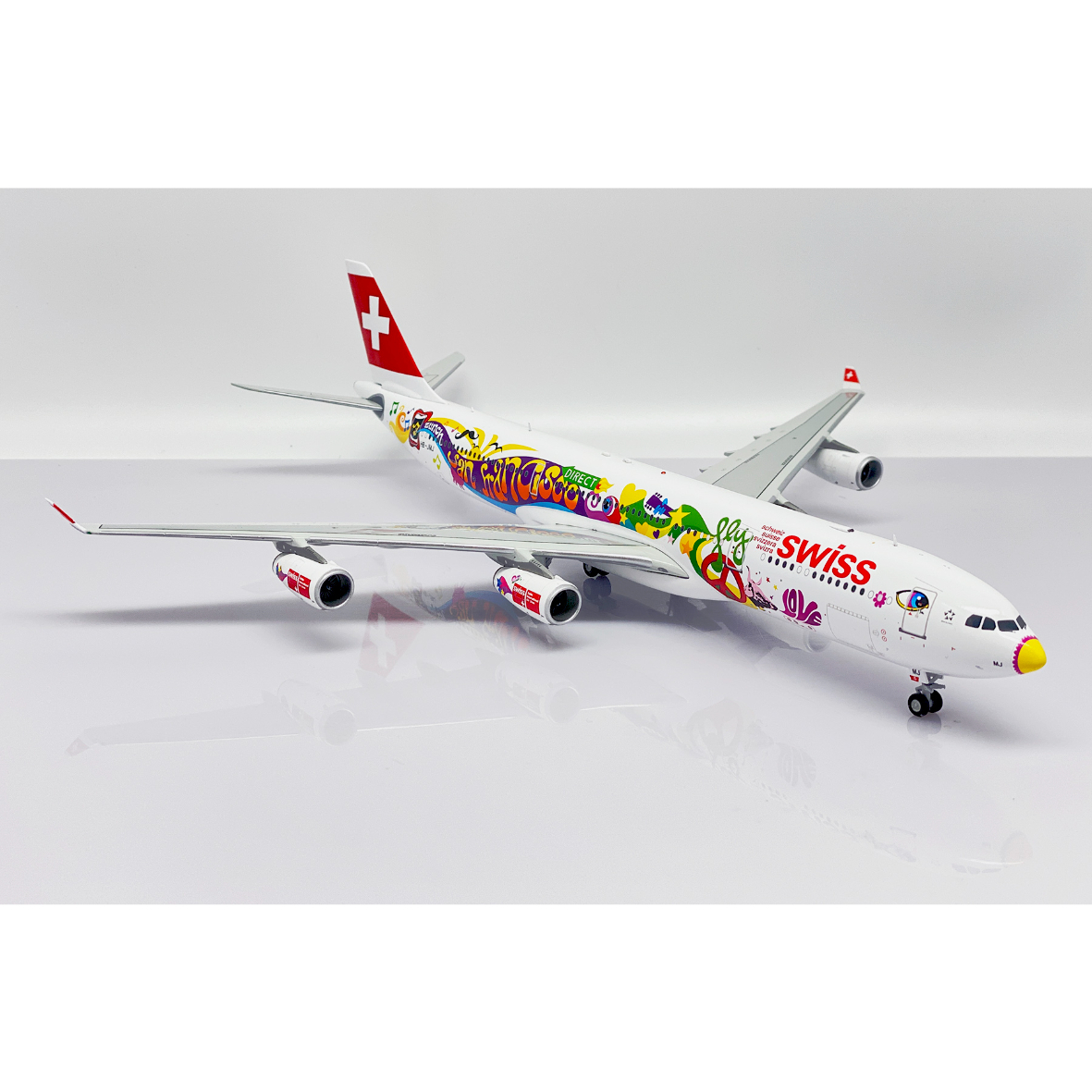 お取り寄せ商品】1/200 A340-300 スイス国際航空「San Francisc お取り寄せ商品】1/200 A340-300 スイス国際航空「San Francisc