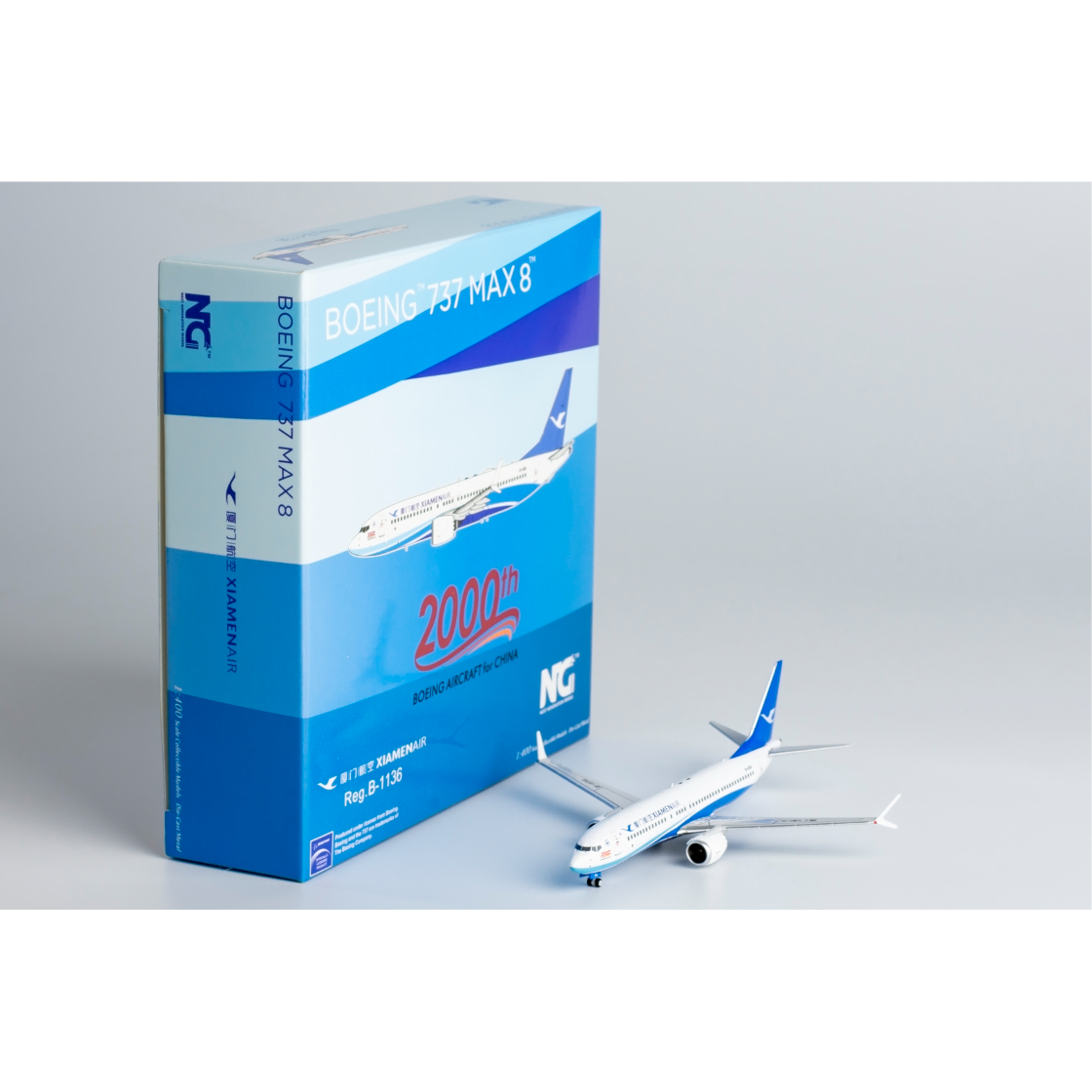 1/400 737 MAX 8 厦門航空「2,000機目のボーイング製航空機」 B
