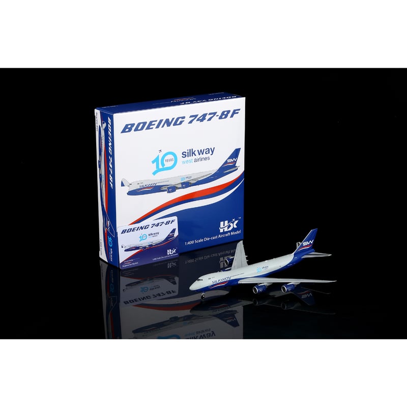 お取り寄せ商品】1/400 747-8F シルクウェイ・ウェスト・エアラインズ