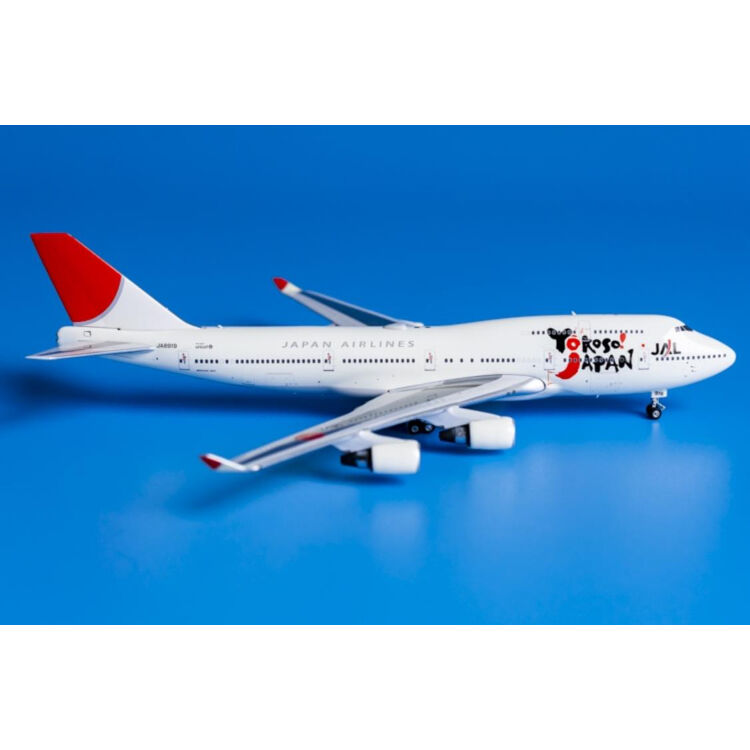 JAL 「Yokoso！JAPAN」B747-400 日本航空 1:400 1/400 B747-400 JAL Yokoso!JAPAN JA8919 ブルーボックス/中古
