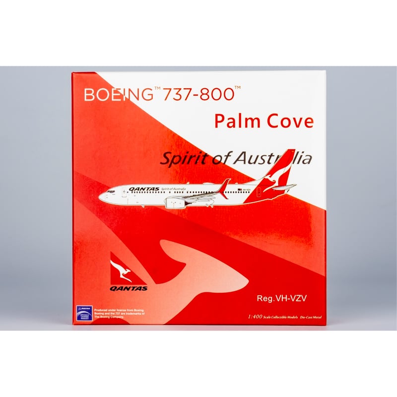 お取り寄せ商品】1/400 737-800/w カンタス航空 VH-VZV | ひこ