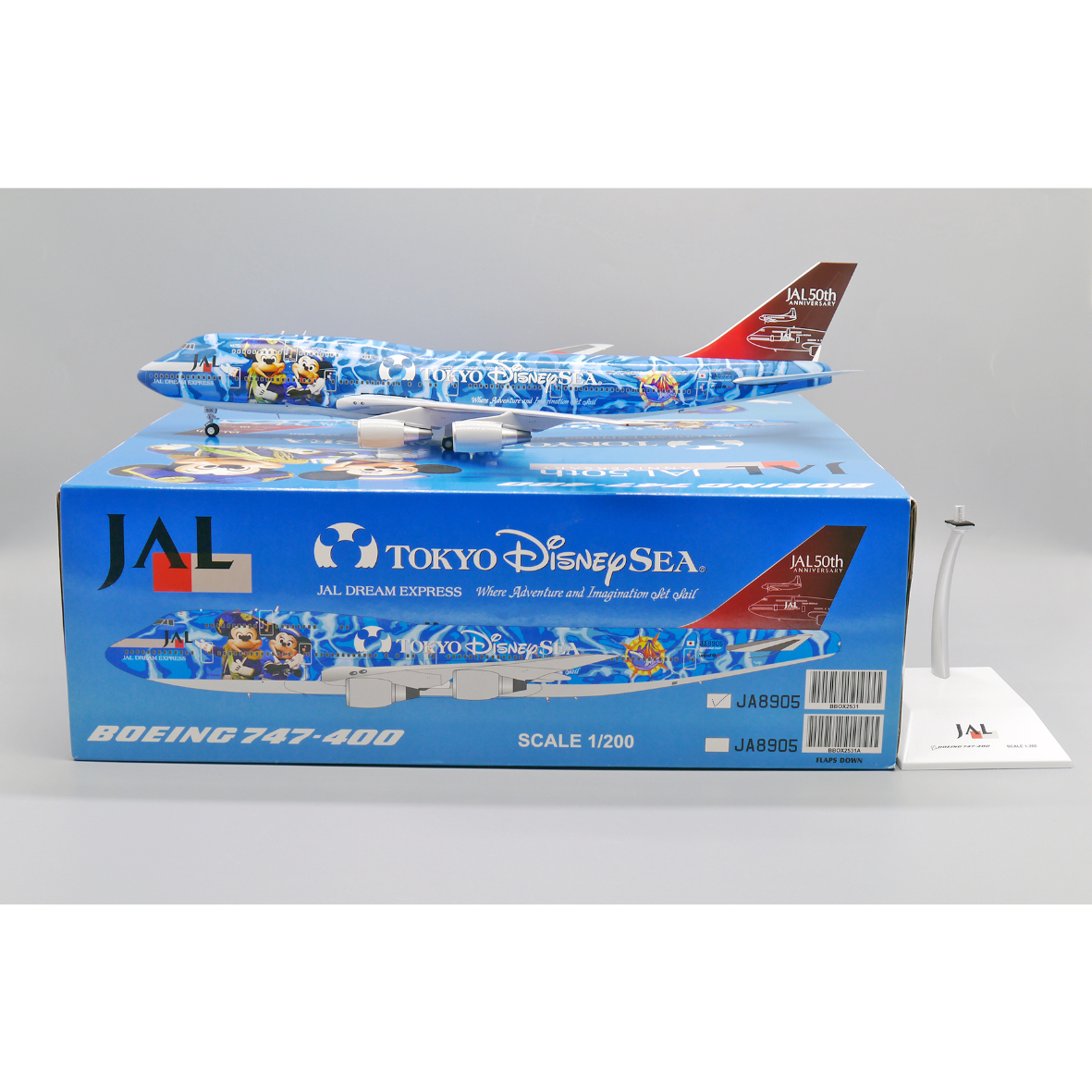 JAL ディズニー 非売品・新商品情報】1/200 747-400D JAL「Tokyo DisneySE