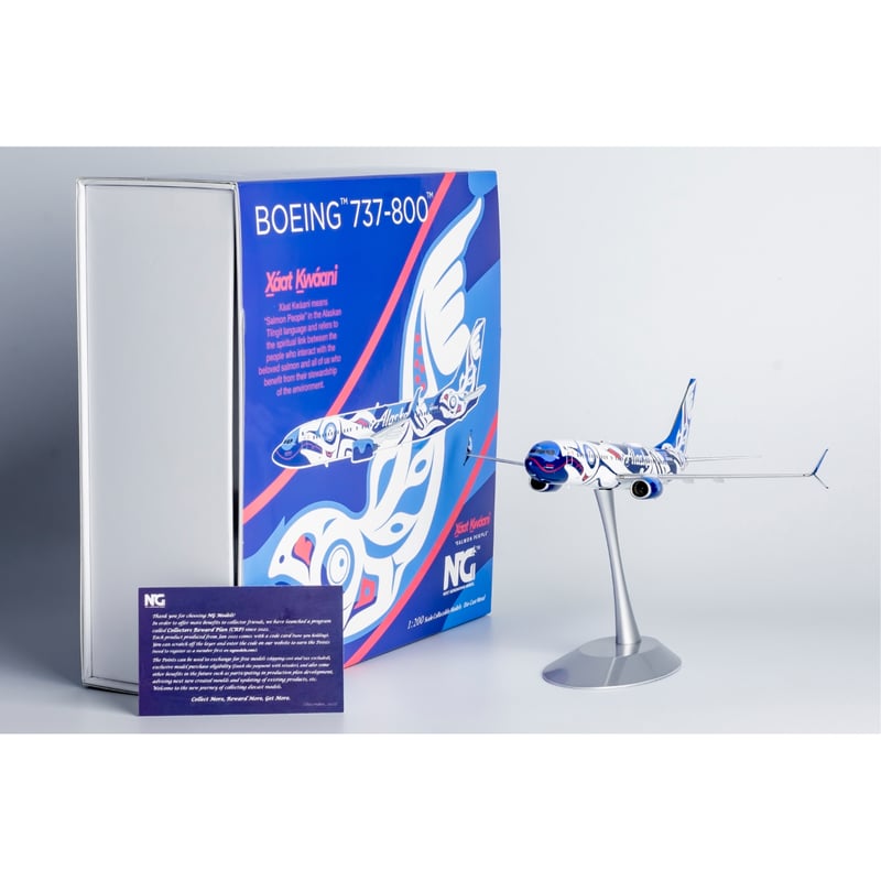 お取り寄せ商品】1/200 737-800/w アラスカ航空「サーモン・サーティー