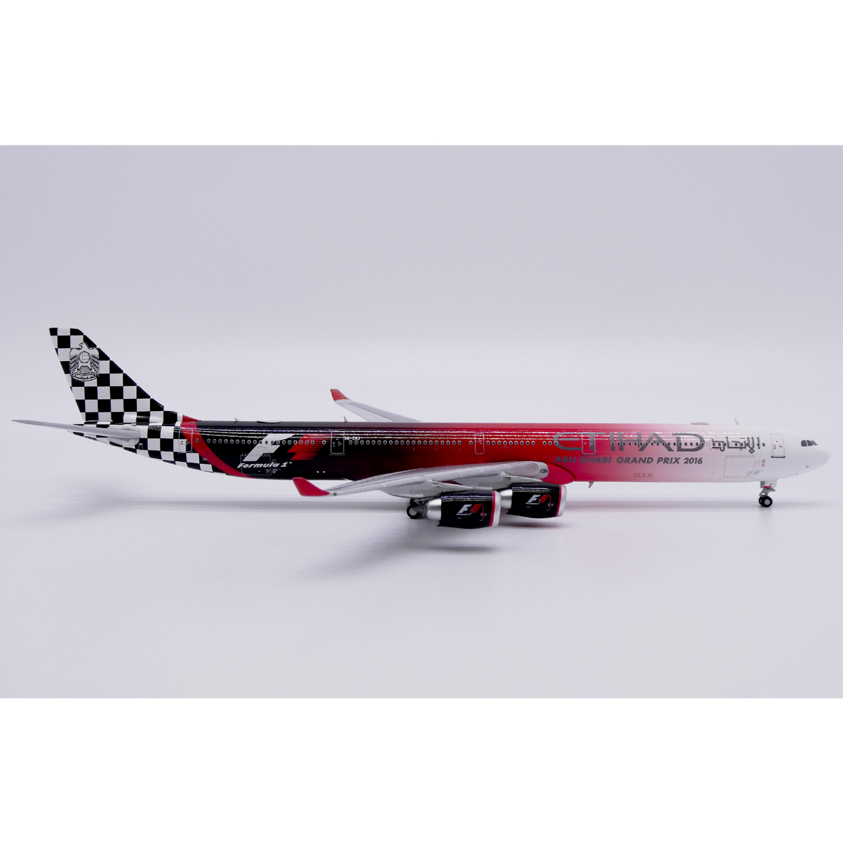 エティハド航空 A340-600 1/400 お取り寄せ商品】1/400 A340-600 エティハド航空「Formula 1 アブダ