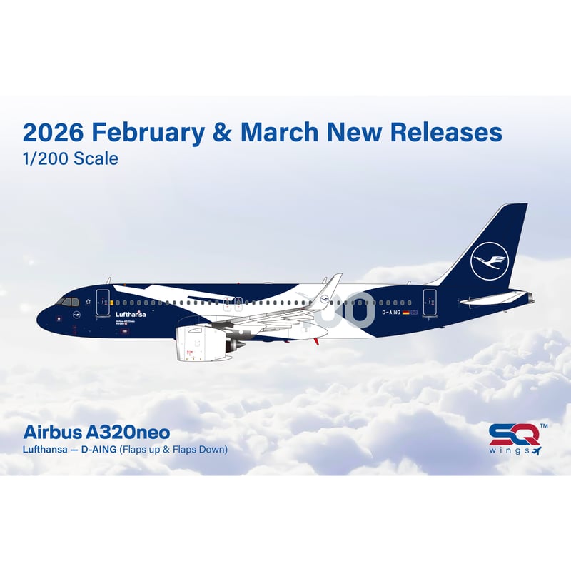 予約商品】1/200 A320neo ルフトハンザドイツ航空「創業100周年記念