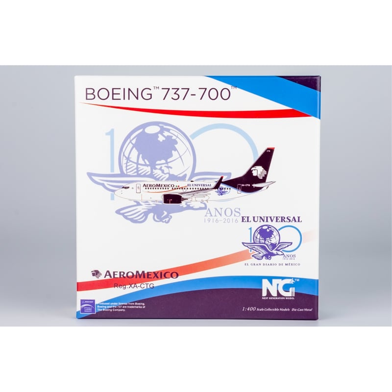 お取り寄せ商品】1/400 737-700/w アエロメヒコ航空「1916-2016