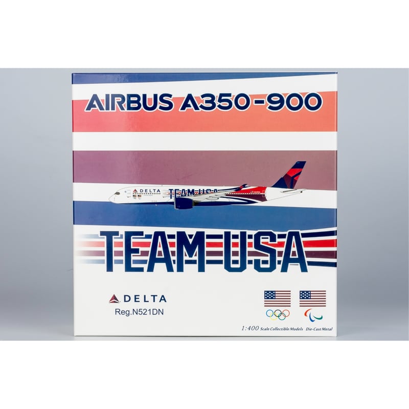 デルタ航空 A350-900 N521DN 1/400 お取り寄せ商品】1/400 A350-900 デルタ航空「TEAM USA特