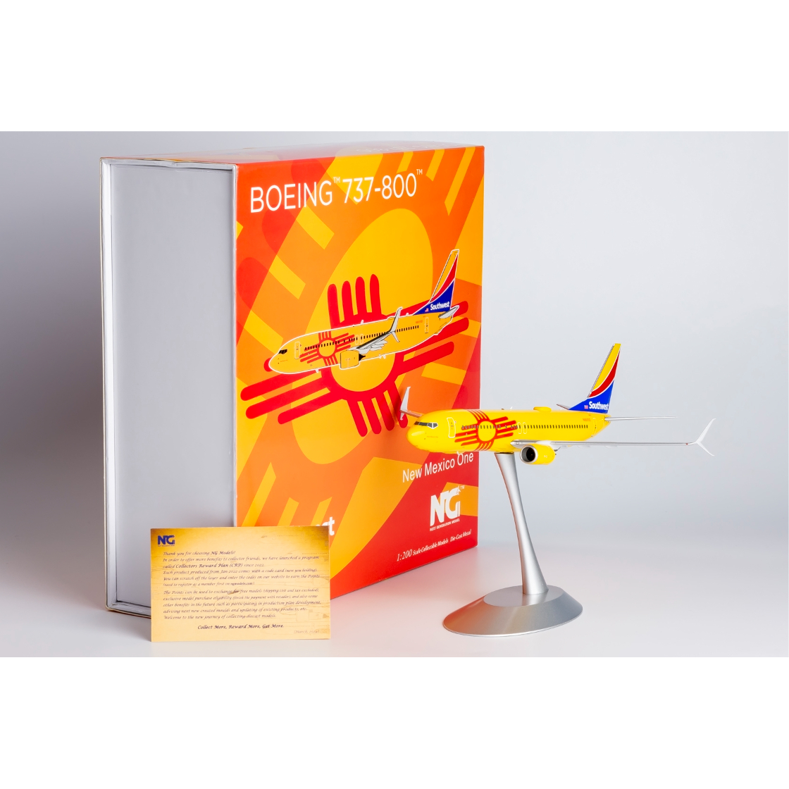 お取り寄せ商品】1/200 737-800/w サウスウェスト航空「New