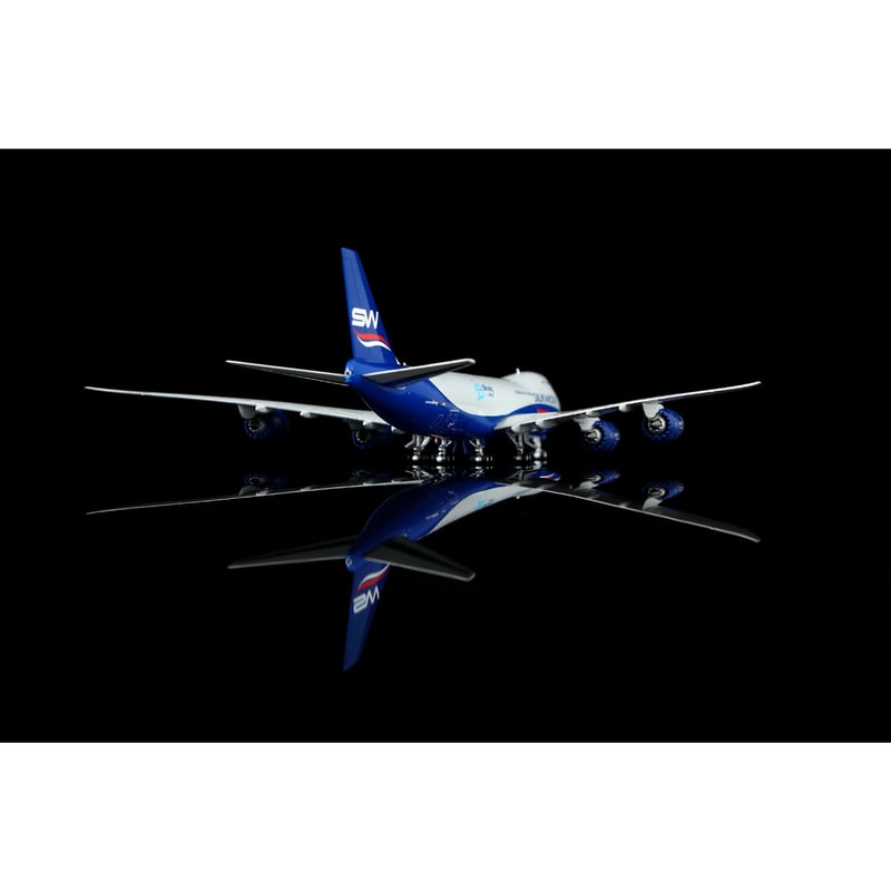 お取り寄せ商品】1/400 747-8F シルクウェイ・ウェスト・エアラインズ