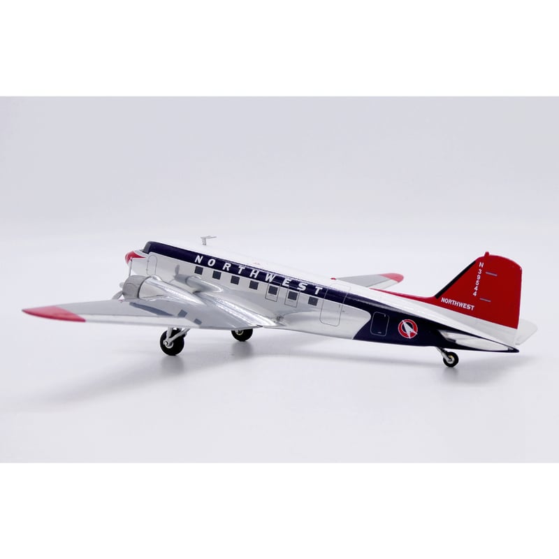 1/200 DC-3 ノースウエスト航空 N39544 (ポリッシュ仕上げ) | ひこ