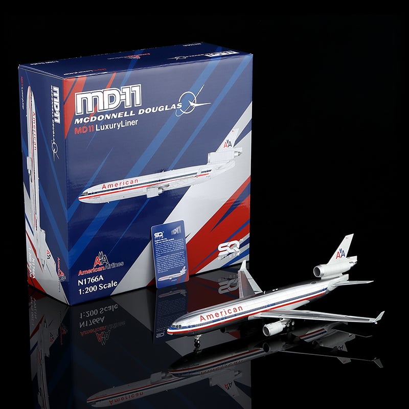 アメリカン航空 MD-11 N1766A 1/200 1/200 MD-11 アメリカン航空 N1766A | ひこーきちゃん模型専門店