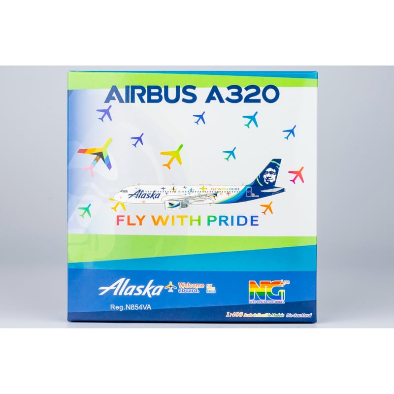 お取り寄せ商品】1/400 A320-200 アラスカ航空「fly with
