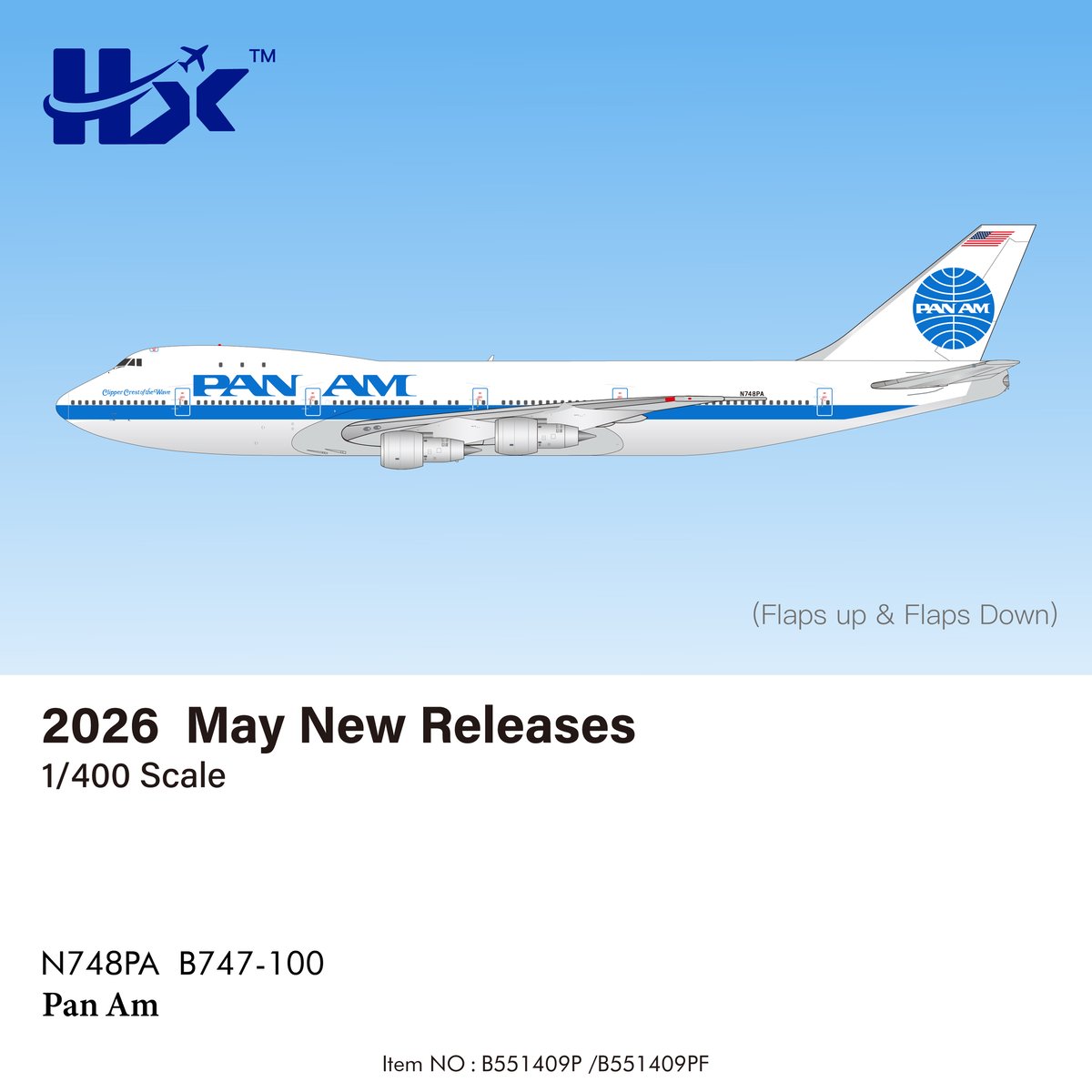 先割予約15％OFF】1/400 747-100 パンアメリカン航空「Clipper C