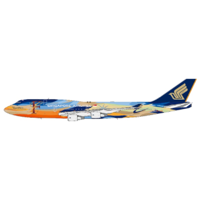 お取り寄せ商品】1/400 747-400 シンガポール航空「Tropical特別塗装機