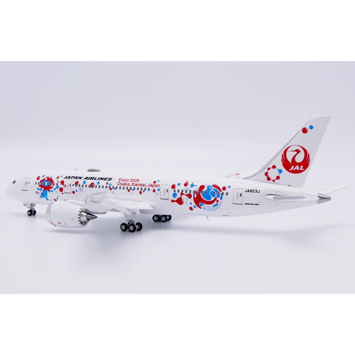 Boeing 787-8 JAL JA823J ミャクミャクジェット1:400 非売品・新商品情報】1/400 787-8 JAL「ミャクミャクJET 2号機」 JA82